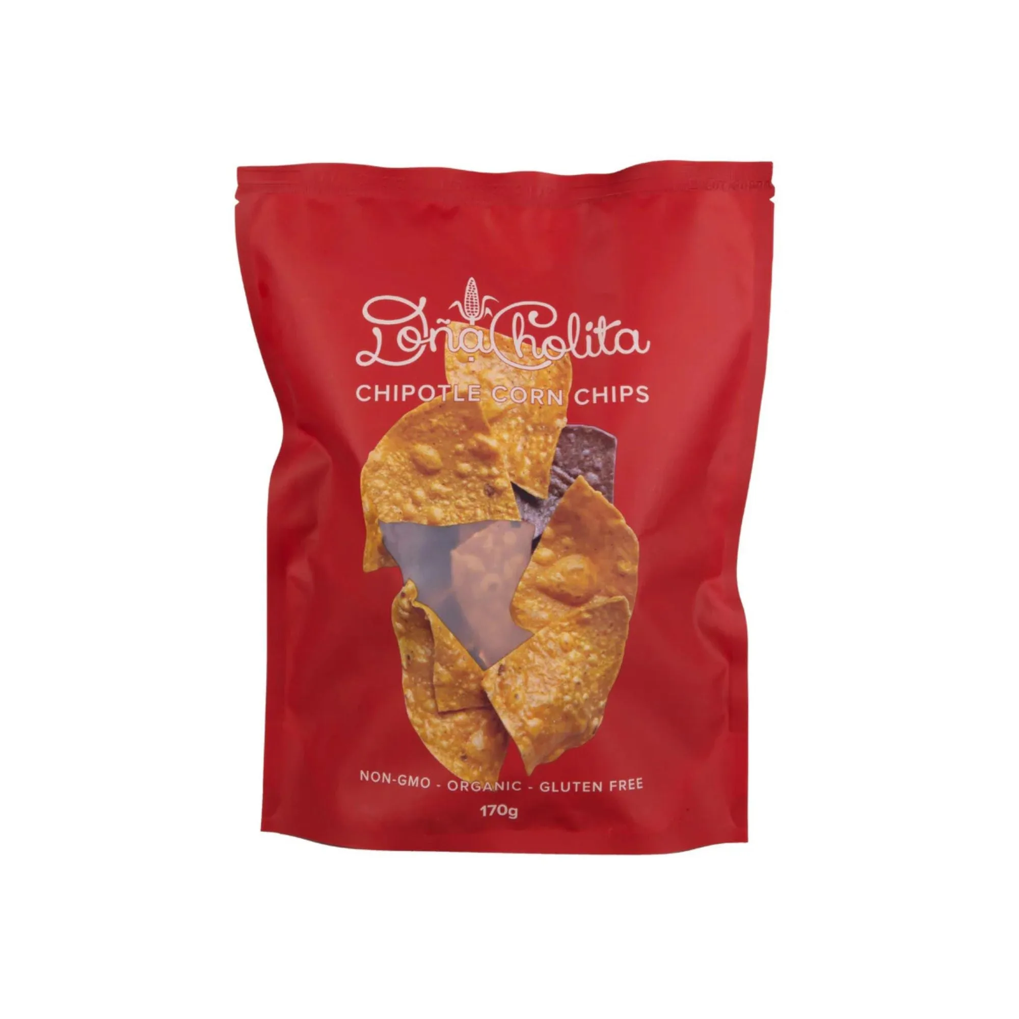 Corn Tortilla Chips - Organic Chipotle, 3 x 170g — image 1 of 2