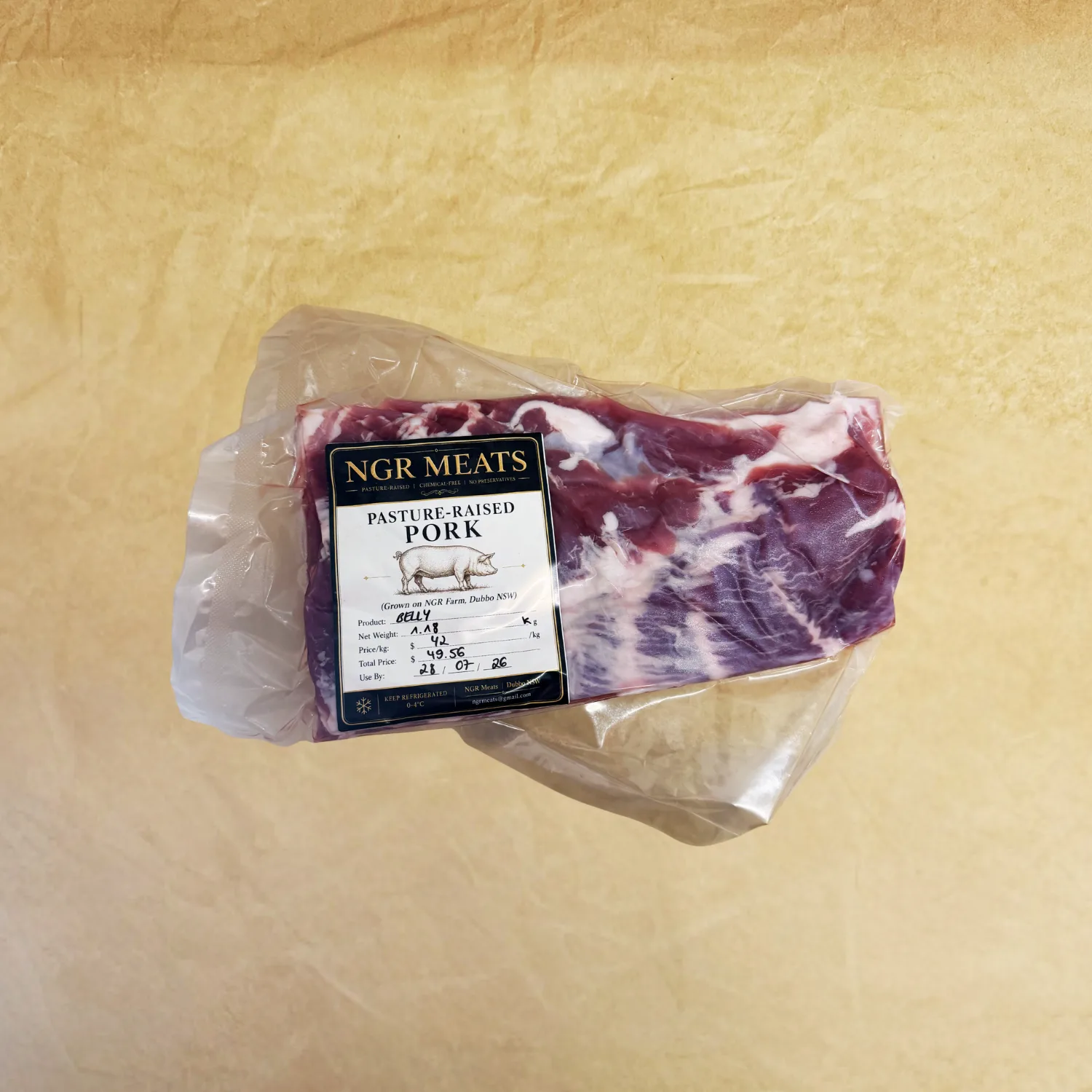 Pasture Raised Berkshire Pork Belly