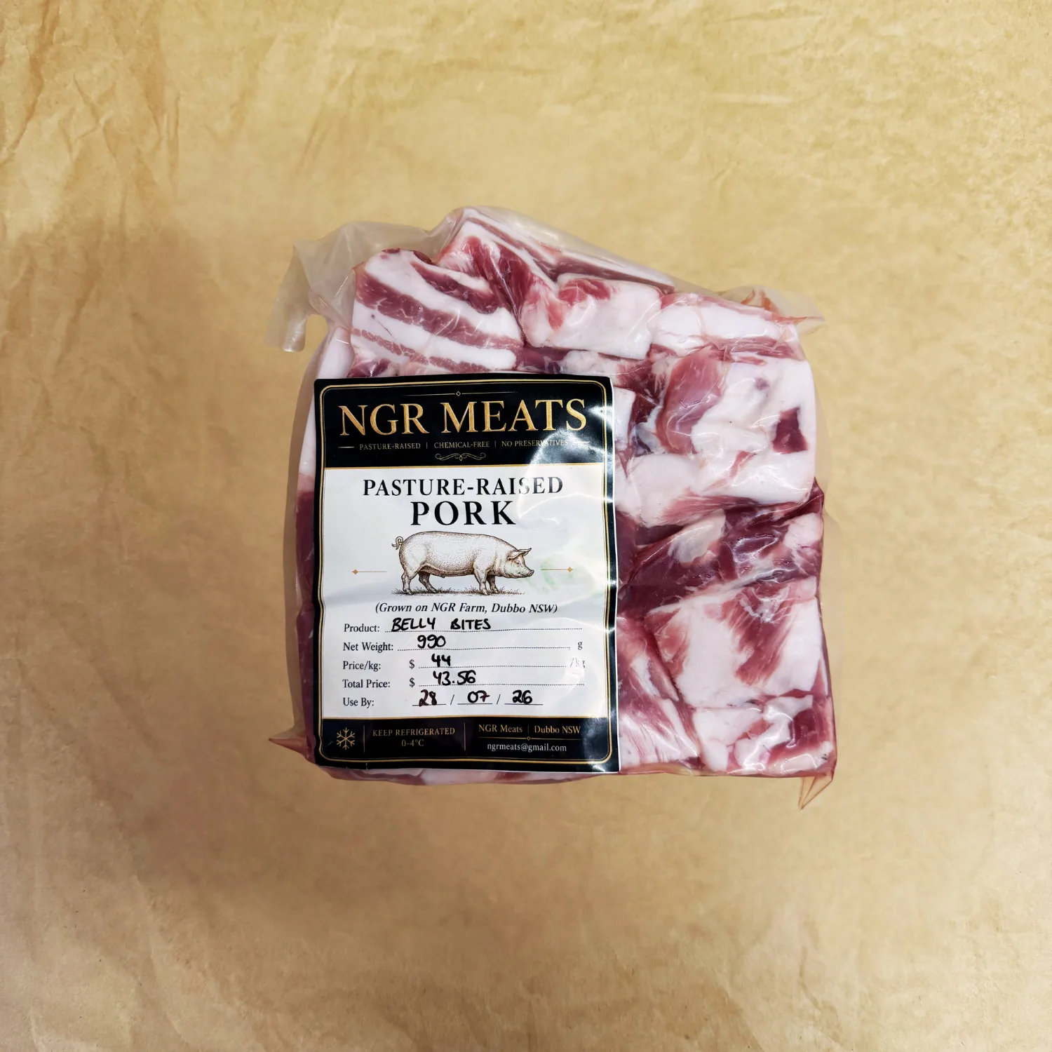 Pasture Raised Berkshire Pork Cutlet Belly Bites