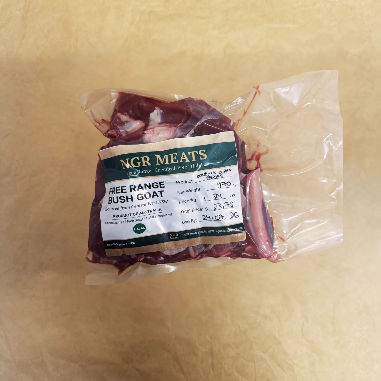 Wild Bush Goat Curry Pieces (Bone In)