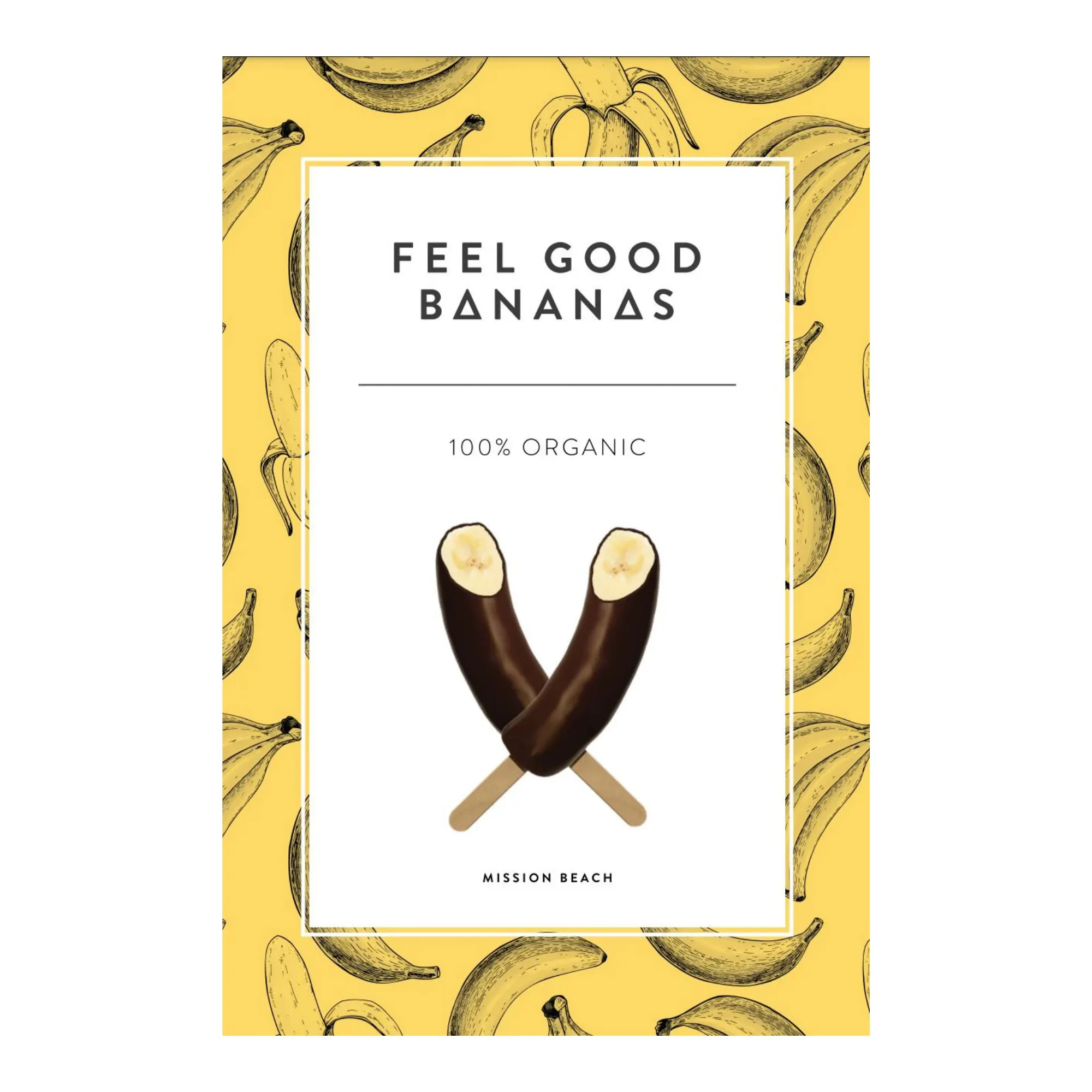 Frozen Bananas - Chocolate Covered, Family 4 Pack 300g — image 1 of 2