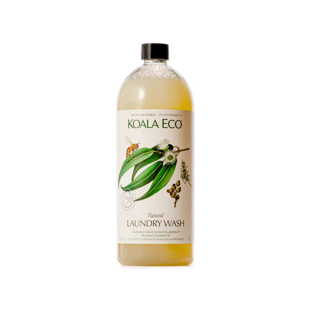 Laundry Wash 1L - Lemon Scented Eucalyptus, Rosemary Essential Oil — image 1 of 2