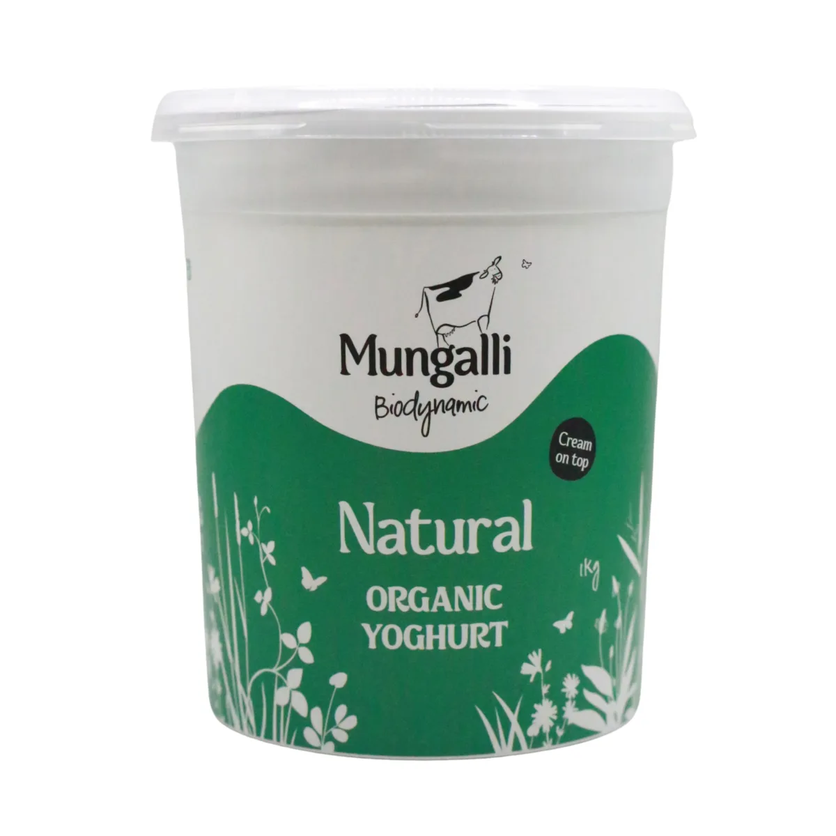 NEW Natural pot-set yoghurt from Mungalli Creek Dairy, with cream on top
