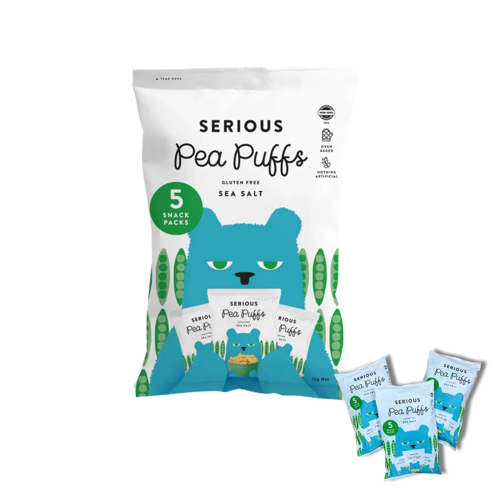 Pea Puffs - Sea Salt, Multi-Pack — image 1 of 2