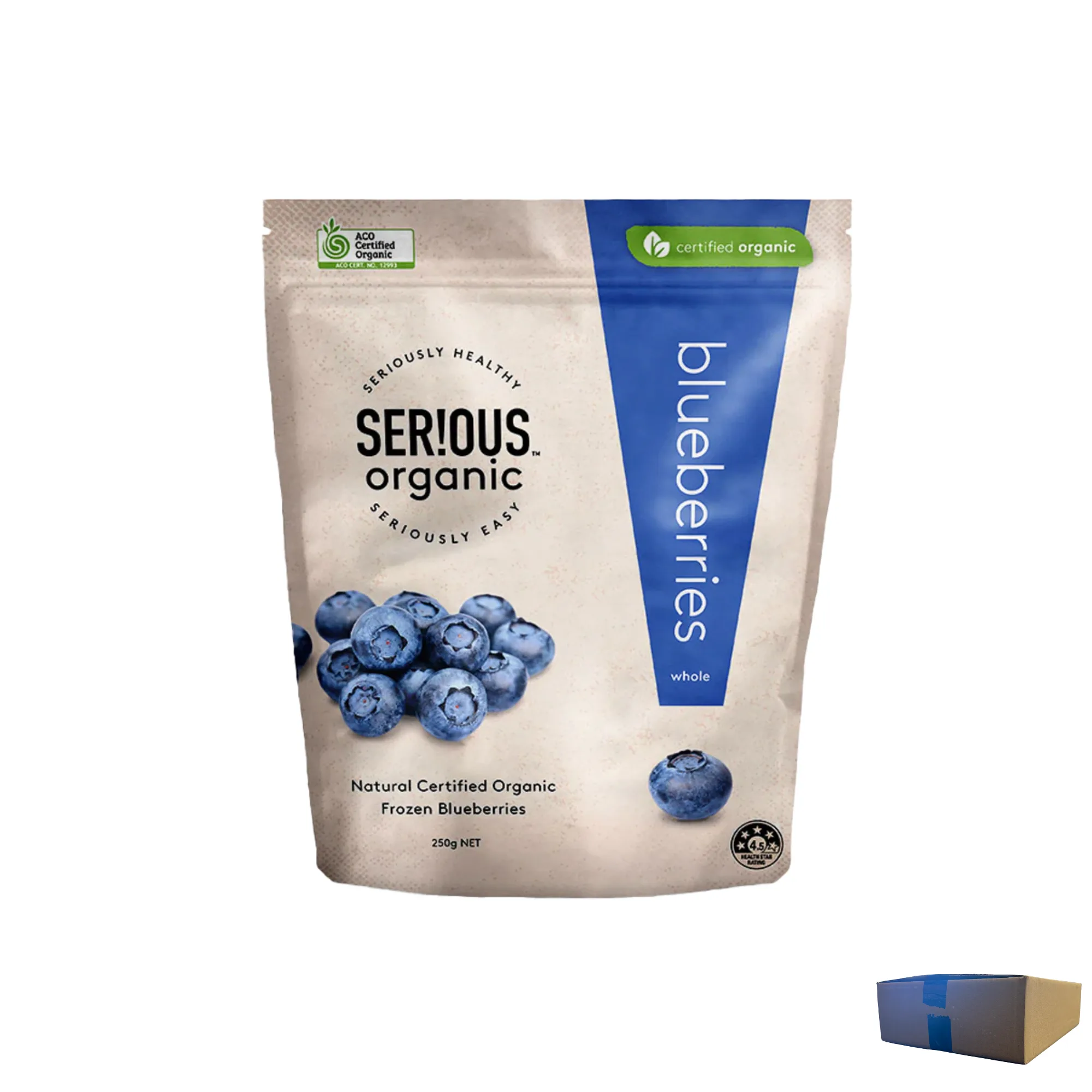 Blueberries - Organic Frozen, 3 x 400g