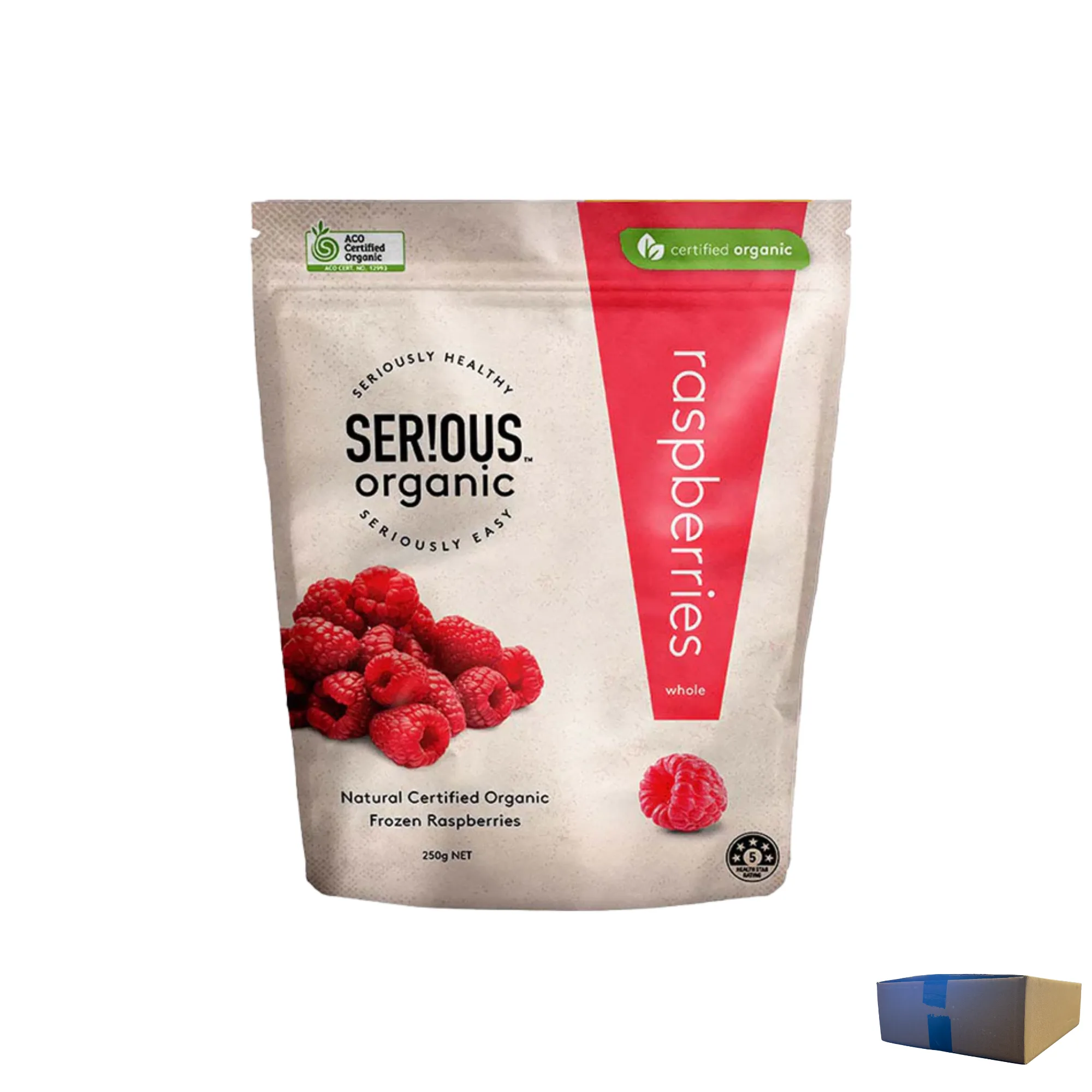 Raspberries - Organic Frozen, 3 x 400g