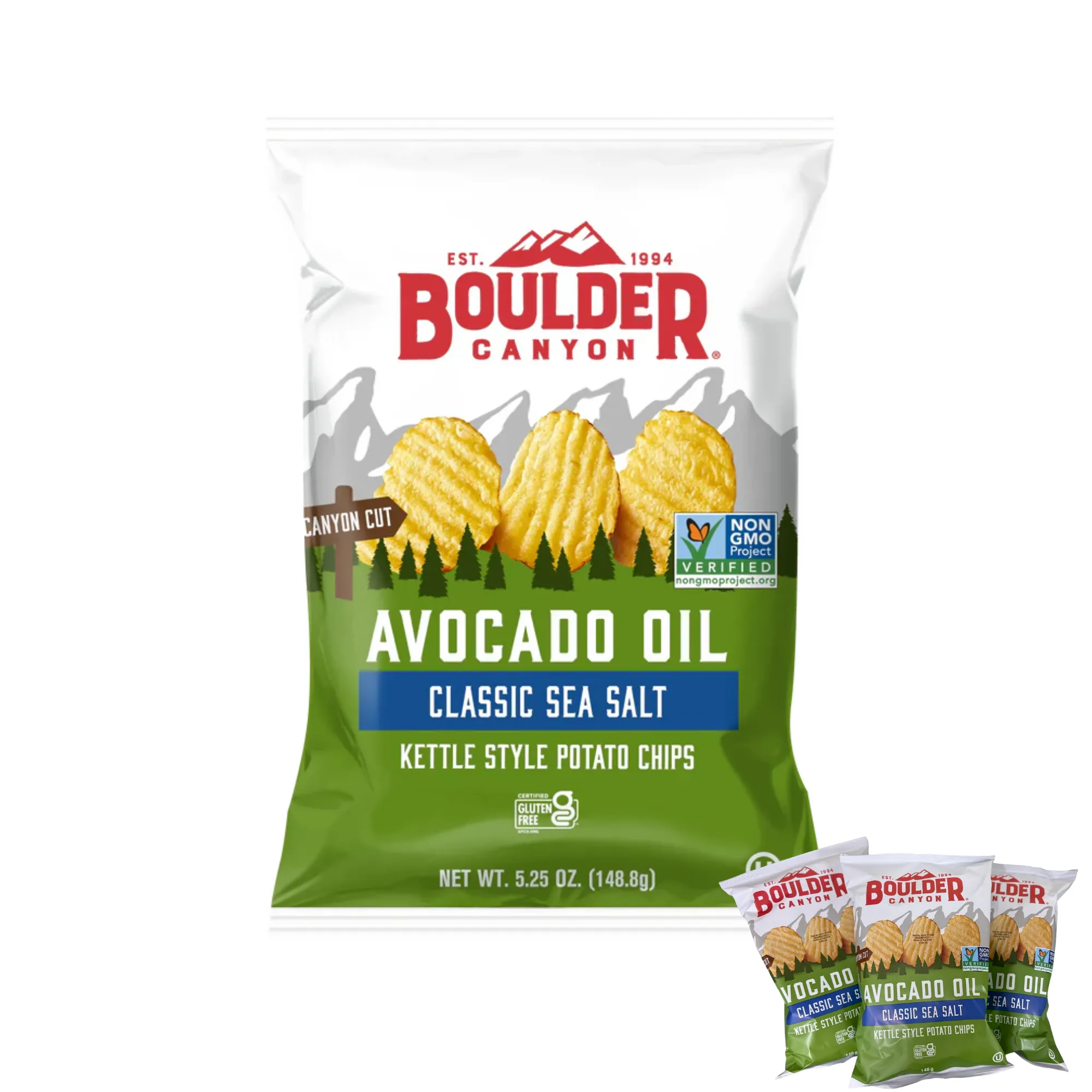 Potato Chips - Classic Sea Salt, Avocado Oil, 3 x 149g — image 1 of 2
