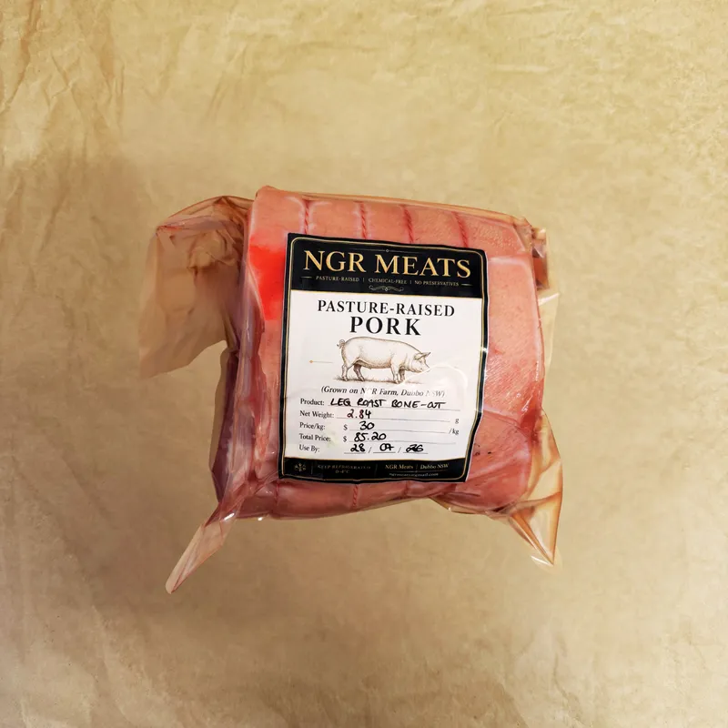 Pasture Raised Berkshire Pork Leg Roast (Bone Out)