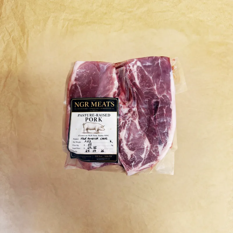 Pasture Raised Berkshire Pork Forequarter Chops