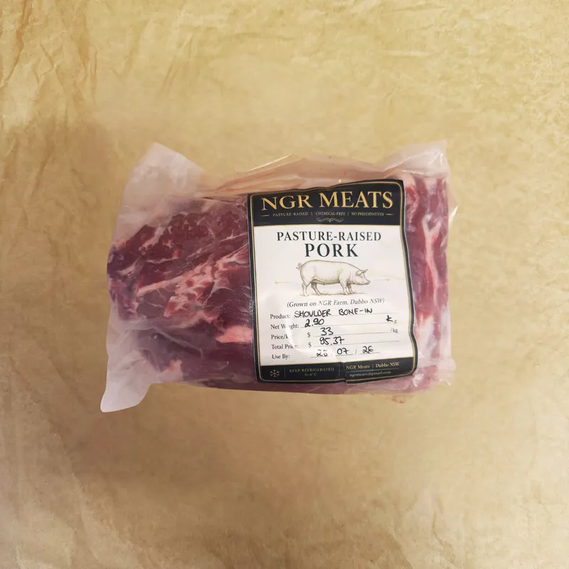Pasture Raised Berkshire Pork Shoulder (Bone In)