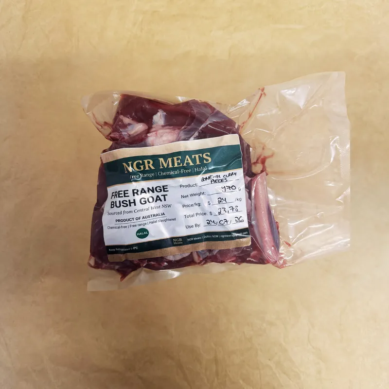 Wild Bush Goat Curry Pieces (Bone In)