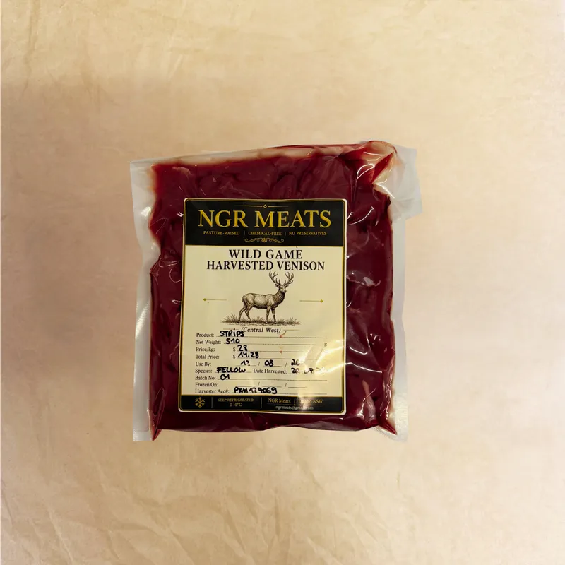 Wild Venison Strip Cuts
