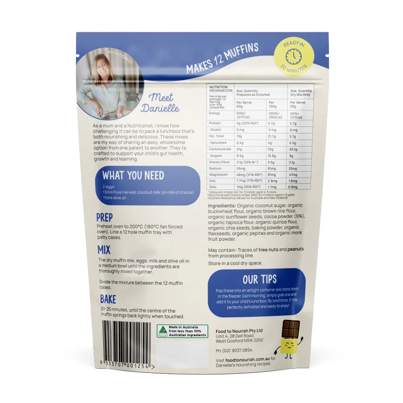 Lunchbox Baking Mix - Chocolate Muffin - alternate