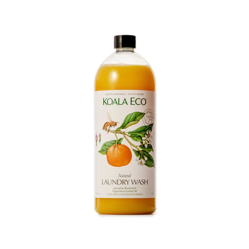 Laundry Wash 1L - Mandarin, Peppermint Essential Oil