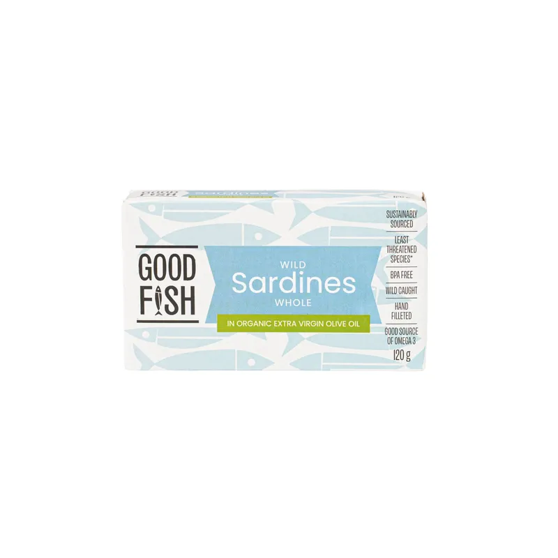 Wild Caught Sardines in Organic EVOO Tin