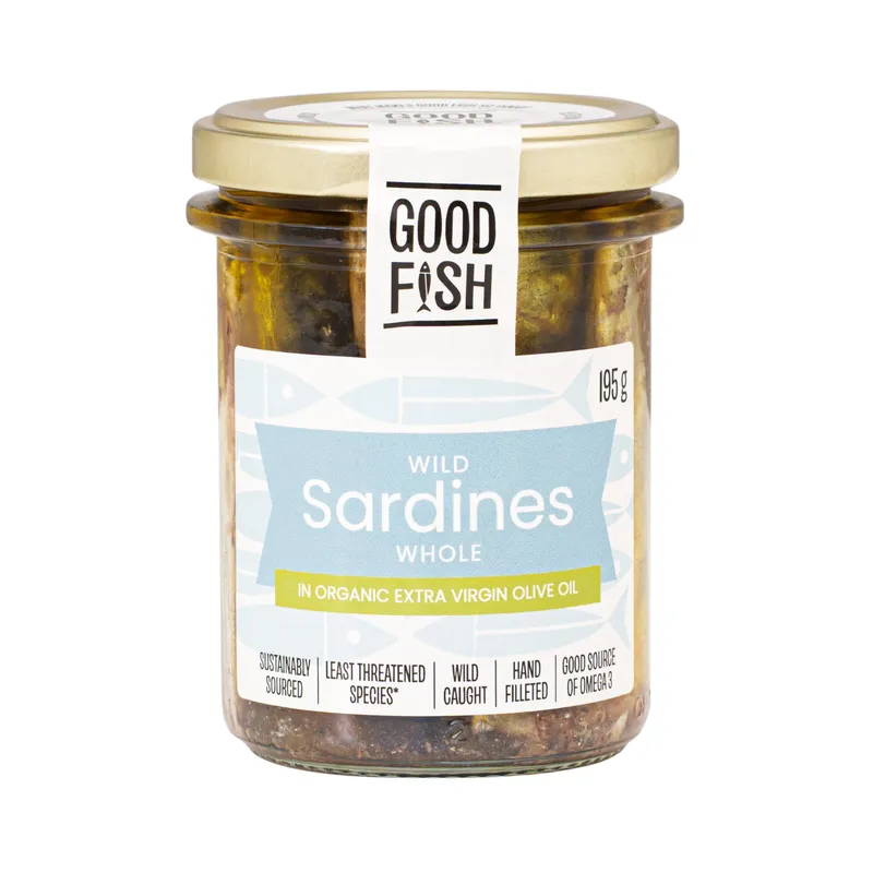 Wild Caught Sardines in Organic EVOO Jar