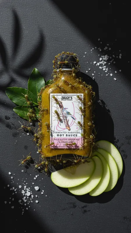 Hot Sauce - Native Green Ant, Green Apple & Fermented Wild Fennel